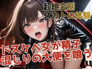 駅トイレで知り合ったドスケベ女が精子混じり大便を喰わせてもらう超絶変態スカトロ体験