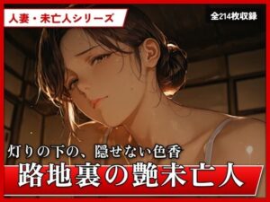 路地裏の艶未亡人