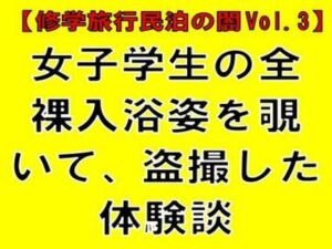 【修学旅行民泊の闇Vol.3】女子学生の全裸入浴姿を覗いて、盗撮した体験談