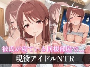 【三船 〇優】彼氏が寝ている同棲部屋で…現役アイドル逆NTR